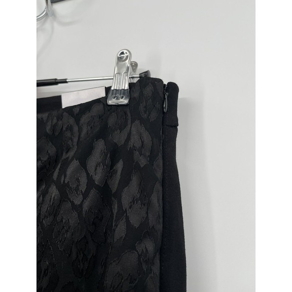 WHBM The Skinny Ankle Stretch Pants High Rise Black Leopard Print SIZE 8 - Picture 3 of 7